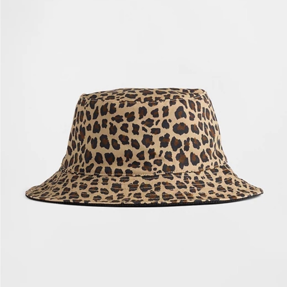 GAP Leopard Print Bucket Hat - Tan and Black